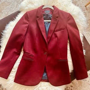 Judith & Charles burgundy wool jacket